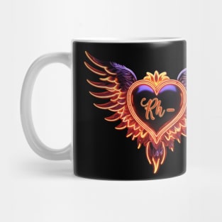 Rhesus Negative Bloodline Heart With Wings Mug